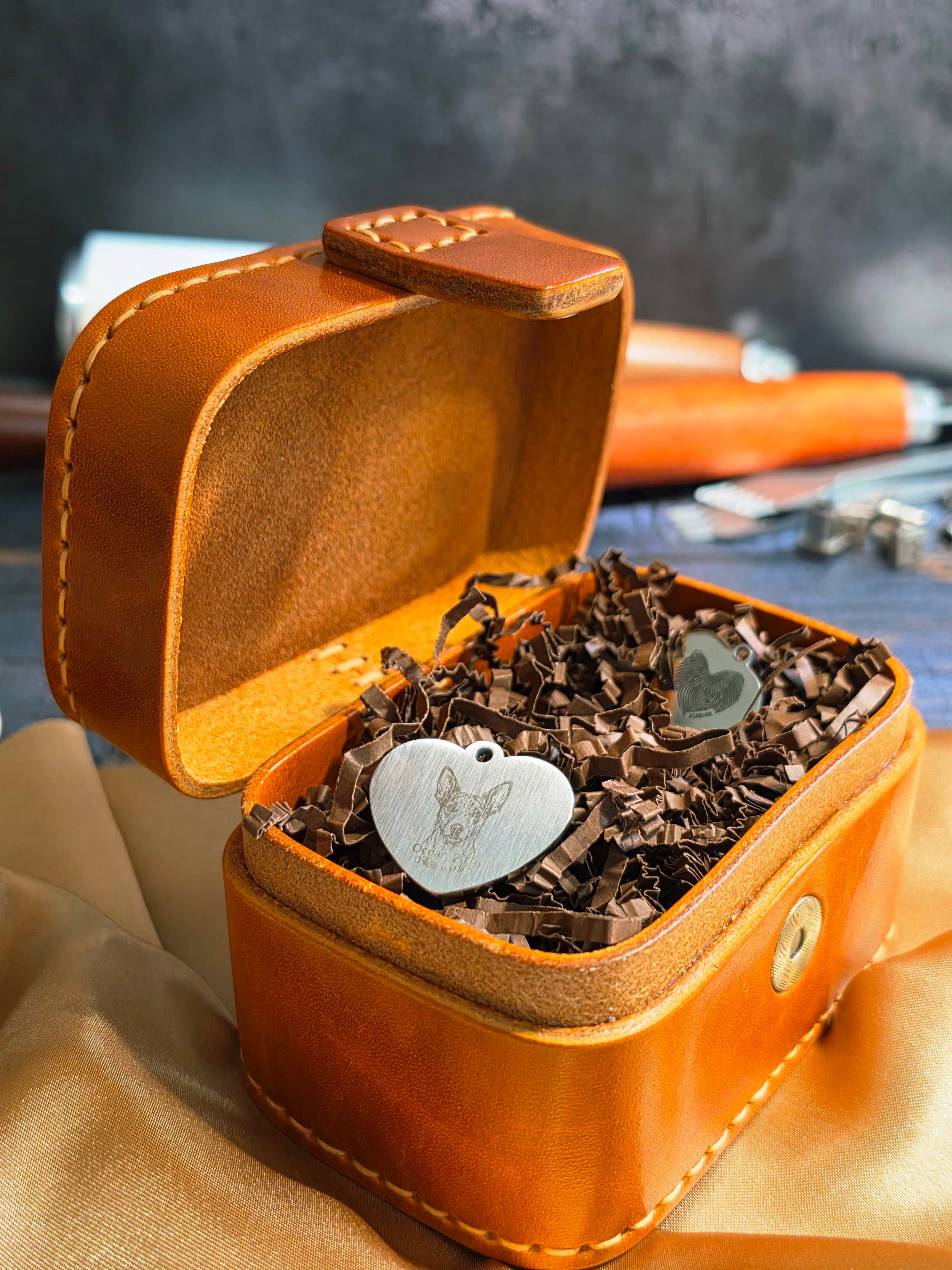 Ephem Brutalist Leather Desk Watch Vault