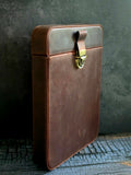 Ephem Structural Crazy-Horse Leather Cigar Humidor Case