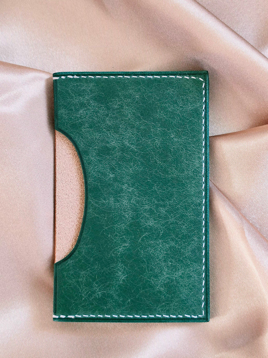 Ephem Slim Grain-Leather Accordion Card Holder