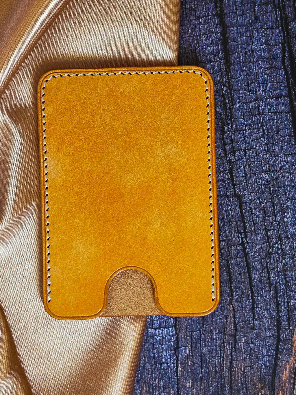 Ephem Nubuck Leather Minimalist Card Case