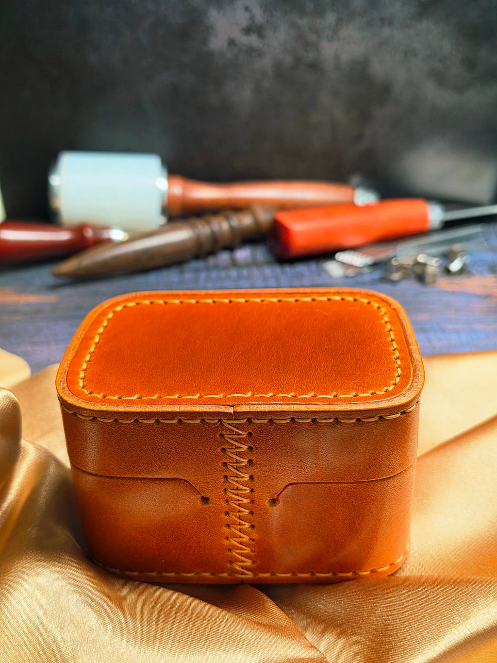 Ephem Brutalist Leather Desk Watch Vault