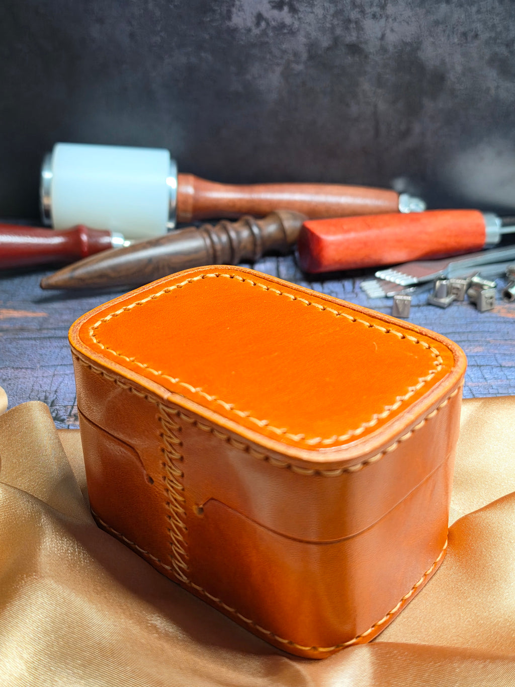 Ephem Brutalist Leather Desk Watch Vault