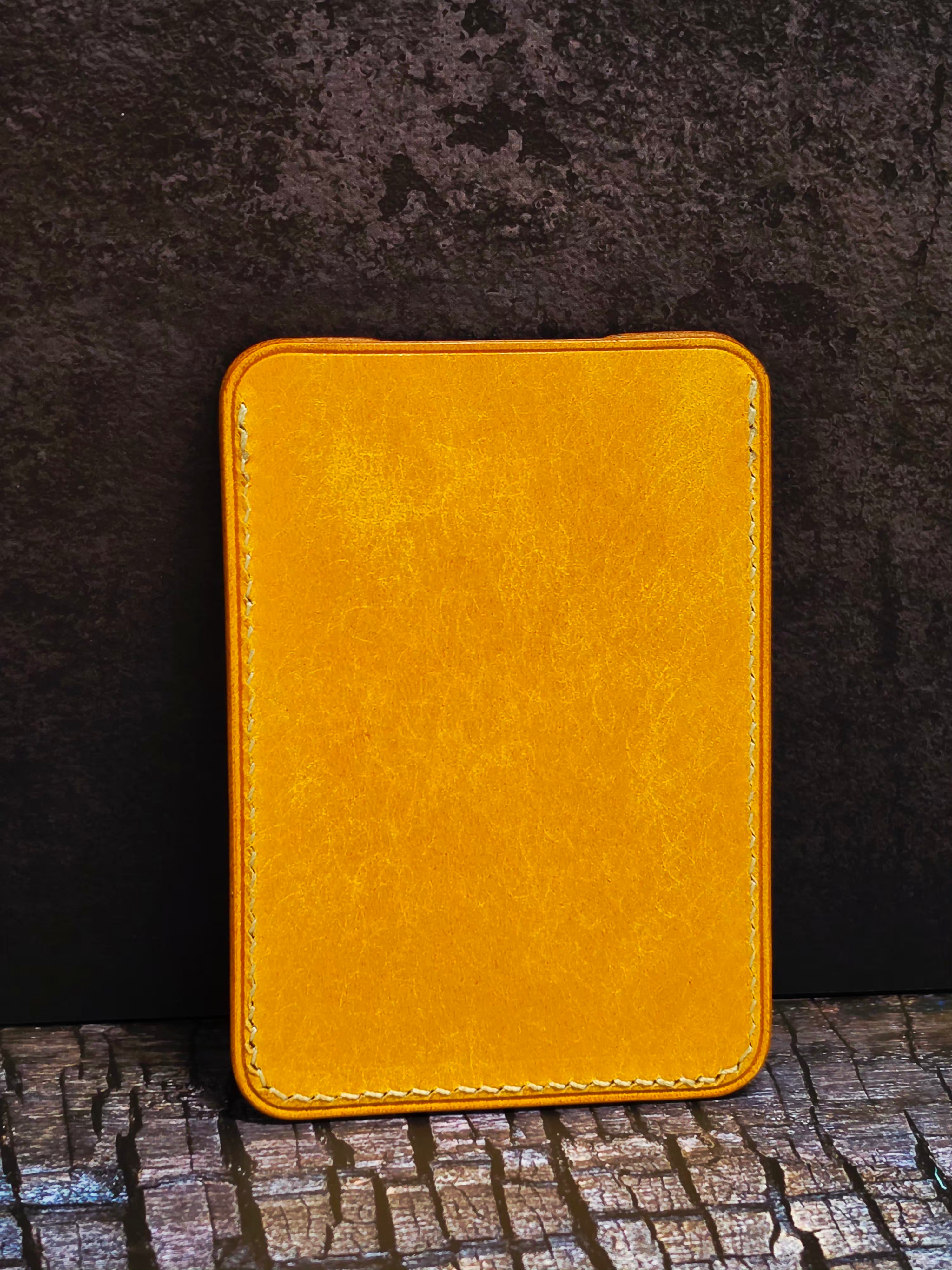 Ephem Nubuck Leather Minimalist Card Case