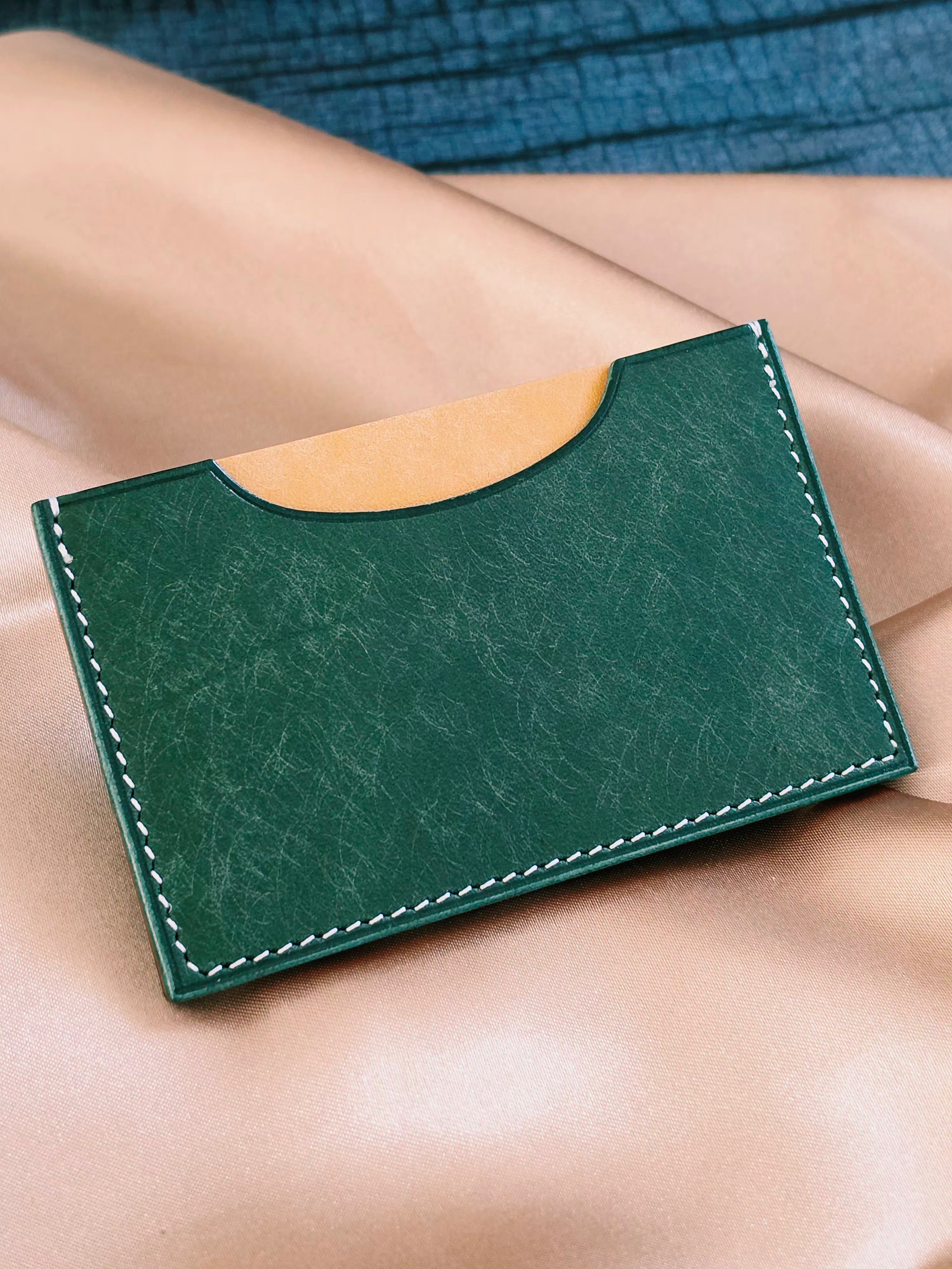 Ephem Slim Grain-Leather Accordion Card Holder