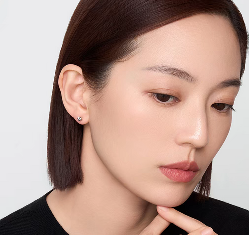 Ephem Crushed Meridian Asymmetric Stud Earrings