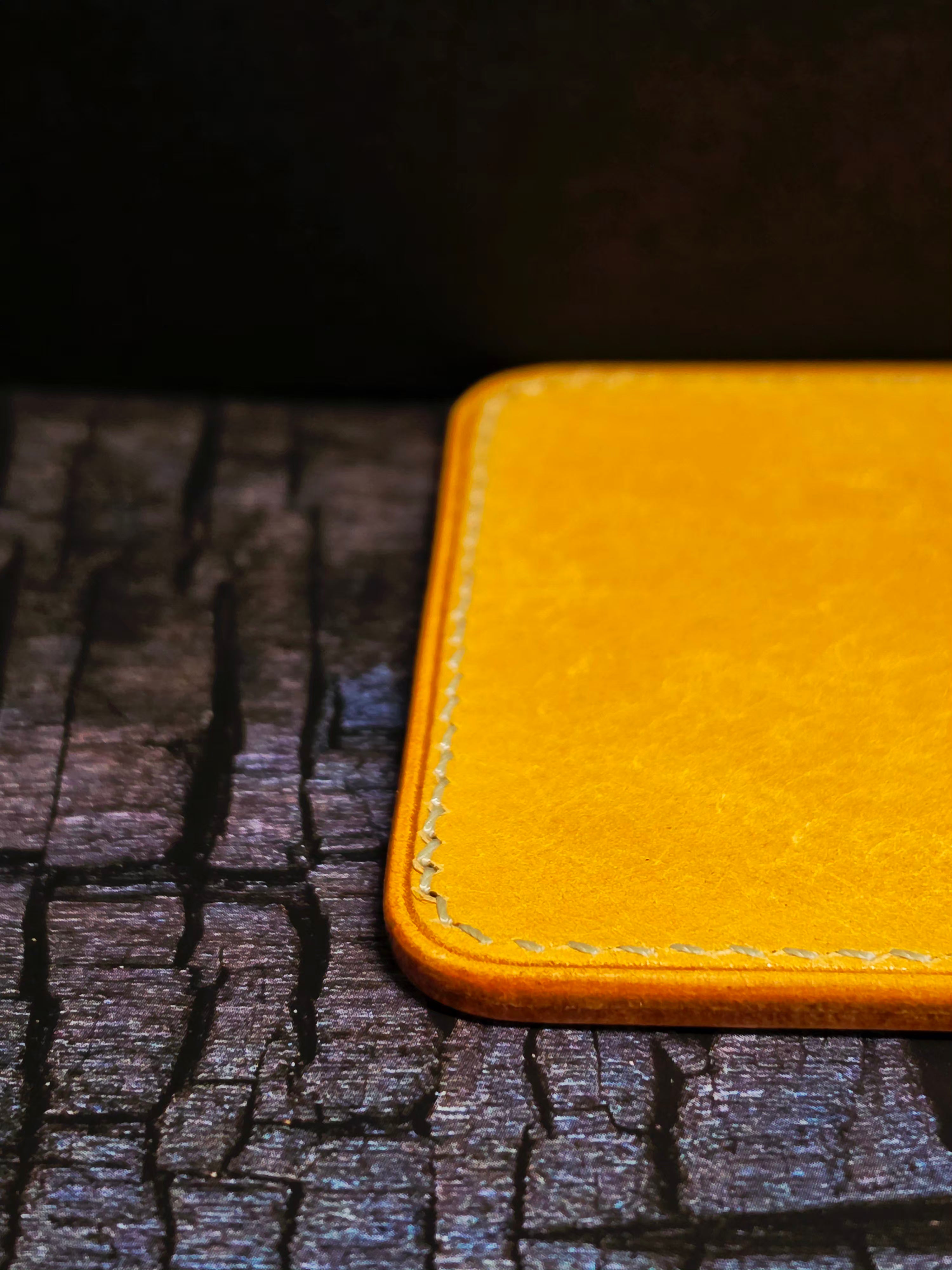 Ephem Nubuck Leather Minimalist Card Case