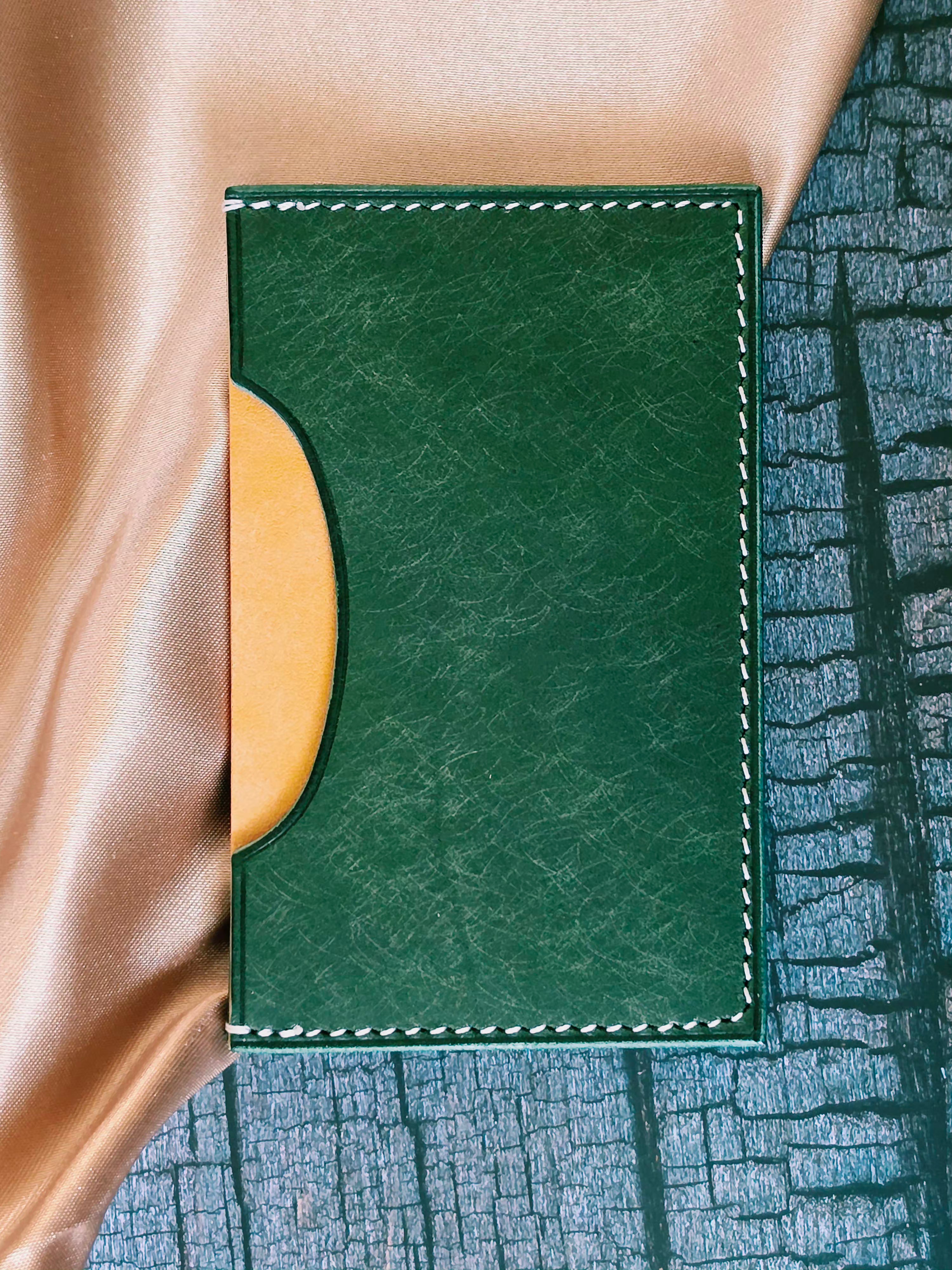 Ephem Slim Grain-Leather Accordion Card Holder